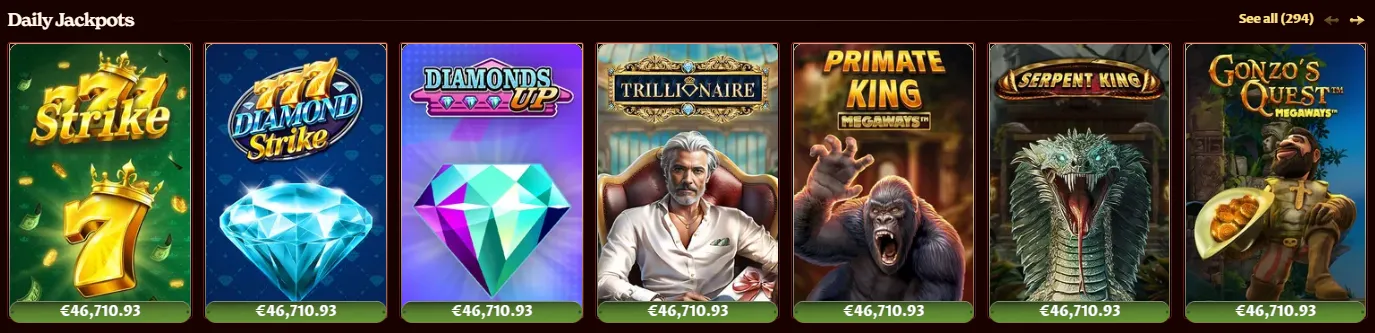 casoola casino jackpots daily